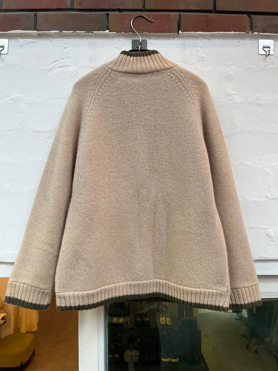 Weatherland basics 리버서블 울 니트집업 L 상품이미지9