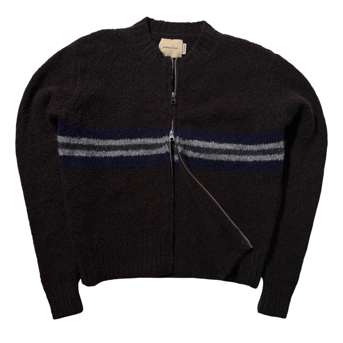 (매장판) 25fw 팔로마울 울 알파카 니트 집업  상품이미지1