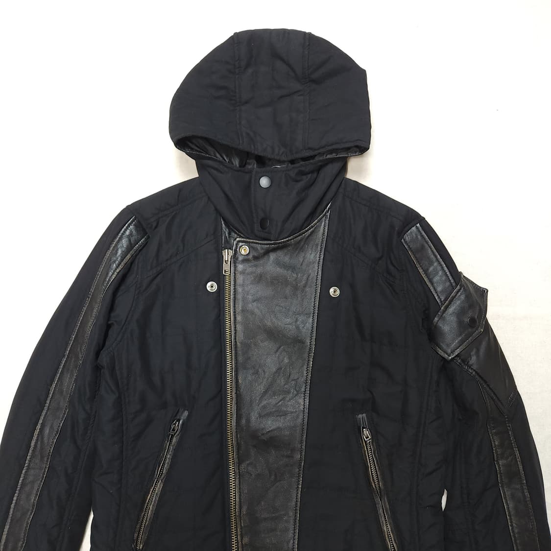 [S] 디젤 양가죽 트리밍 후드 자켓 (~90) 상품이미지3