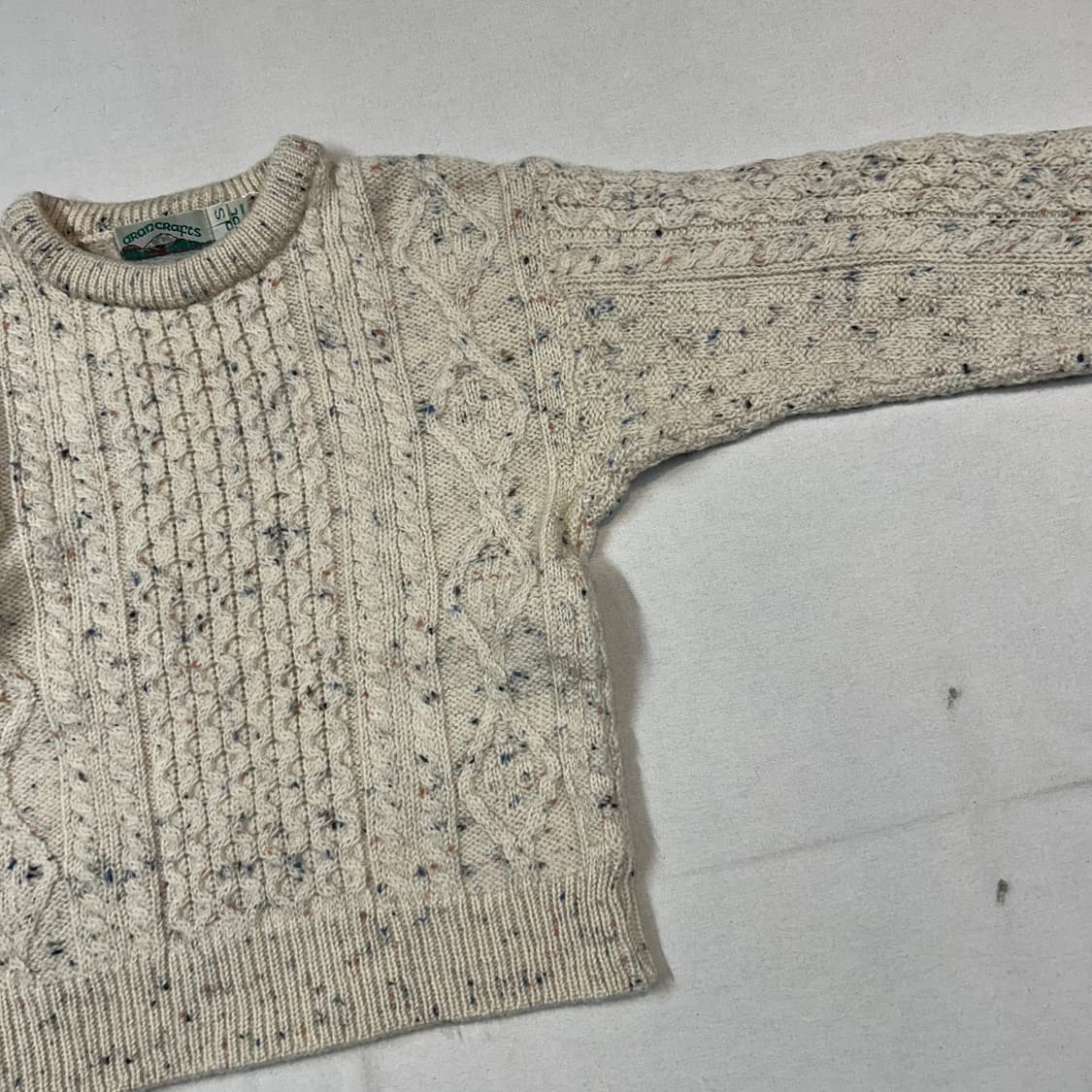 S) Aran Crafts 아란크래프트 피셔맨 울 니트 스웨터 상품이미지3