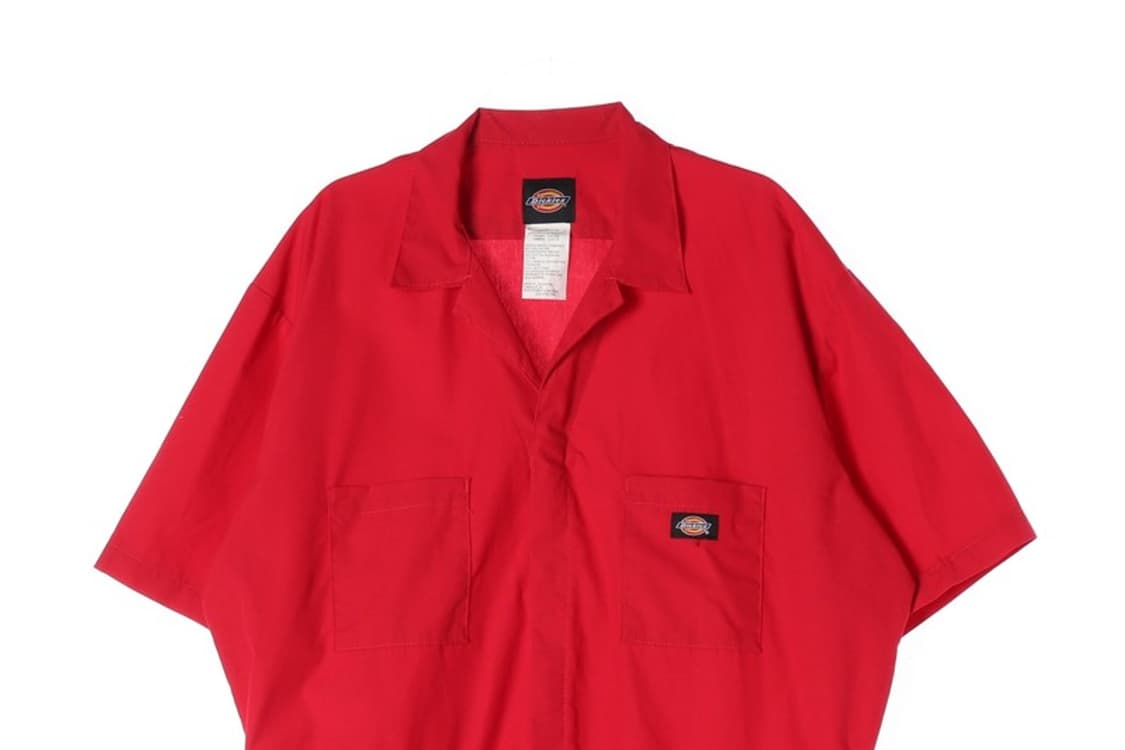 디키즈 숏 슬리브 커버올 레드 상품이미지3