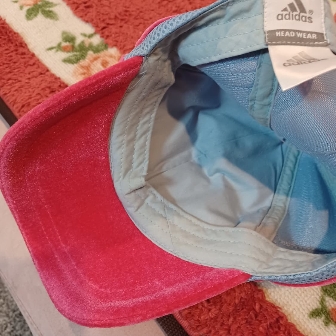 00s y2k 아카이브 아디다스 벨루아 매쉬 볼캡 찐핑 상품이미지5