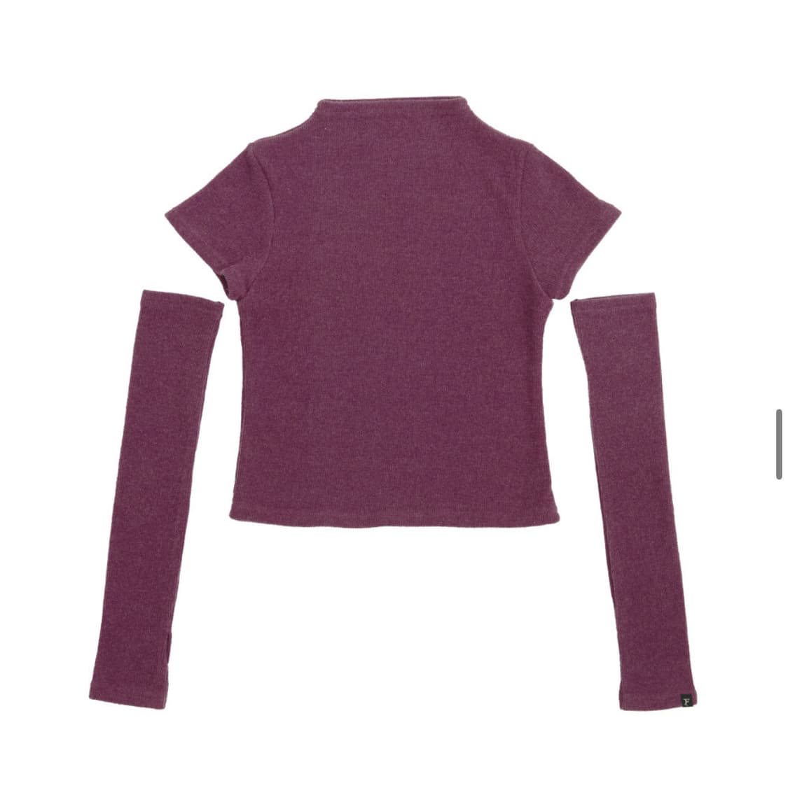 꾸아페 하이넥 니트 워머 세트 퍼플 상품이미지1