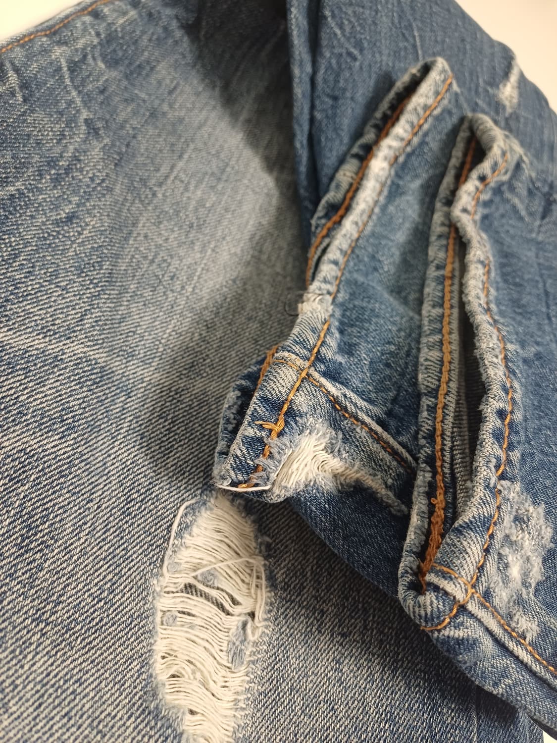 리바이스 501 오리지널 데미지 워싱 데님 (W32 L34) 상품이미지6