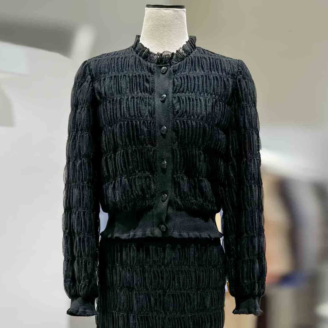 잇미샤(it michaa) 니트블록 레이스블라우스 55 상품이미지1