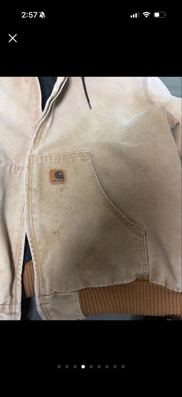 [XL] 칼하트 J130 BRN 액티브 자켓 (착샷O) 상품이미지4