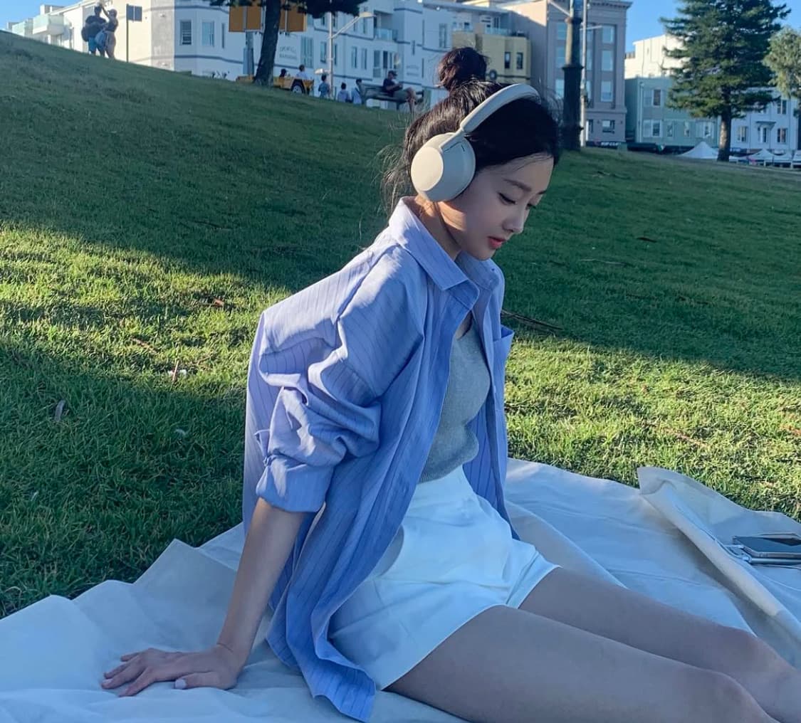 나흐트 제작 블루 스트라이프 셔츠 상품이미지7