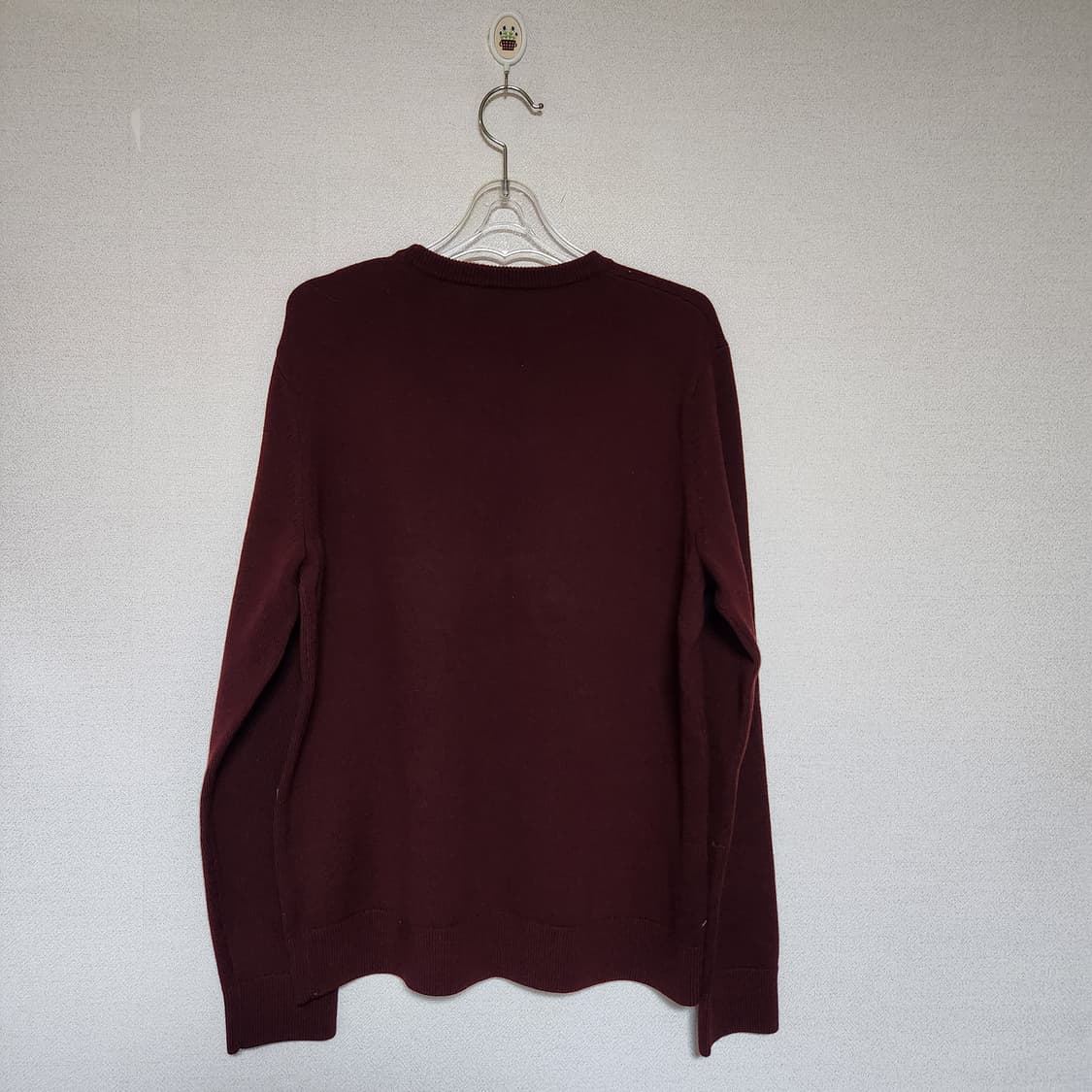 띠어리 버건디 니트 남L 상품이미지2