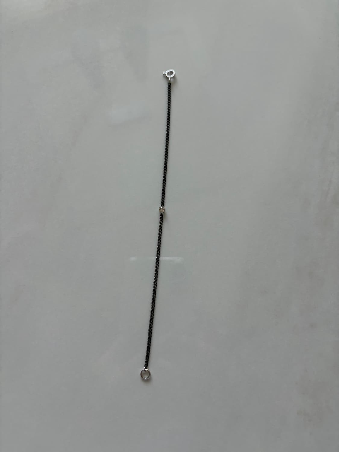 14k 꼬냑다이아 블랙체인팔찌 상품이미지6