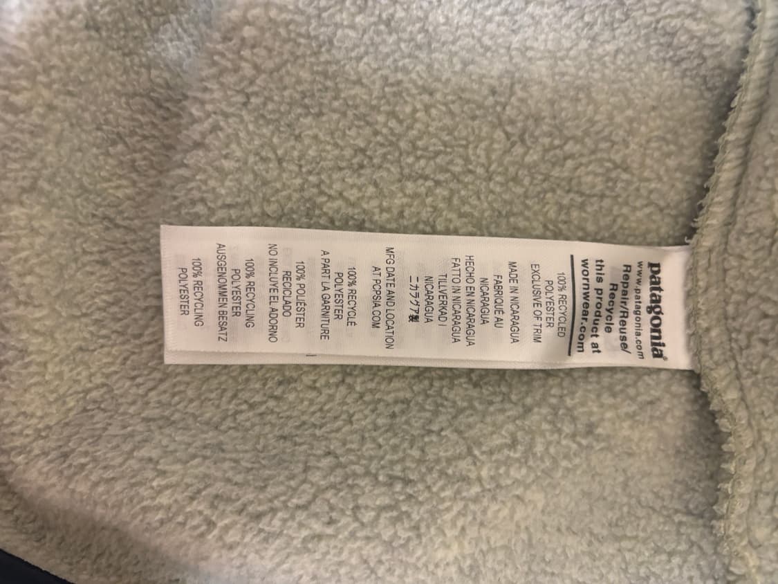 파타고니아 신칠라 헤비웨이트 오트밀 색상 XL  상품이미지4