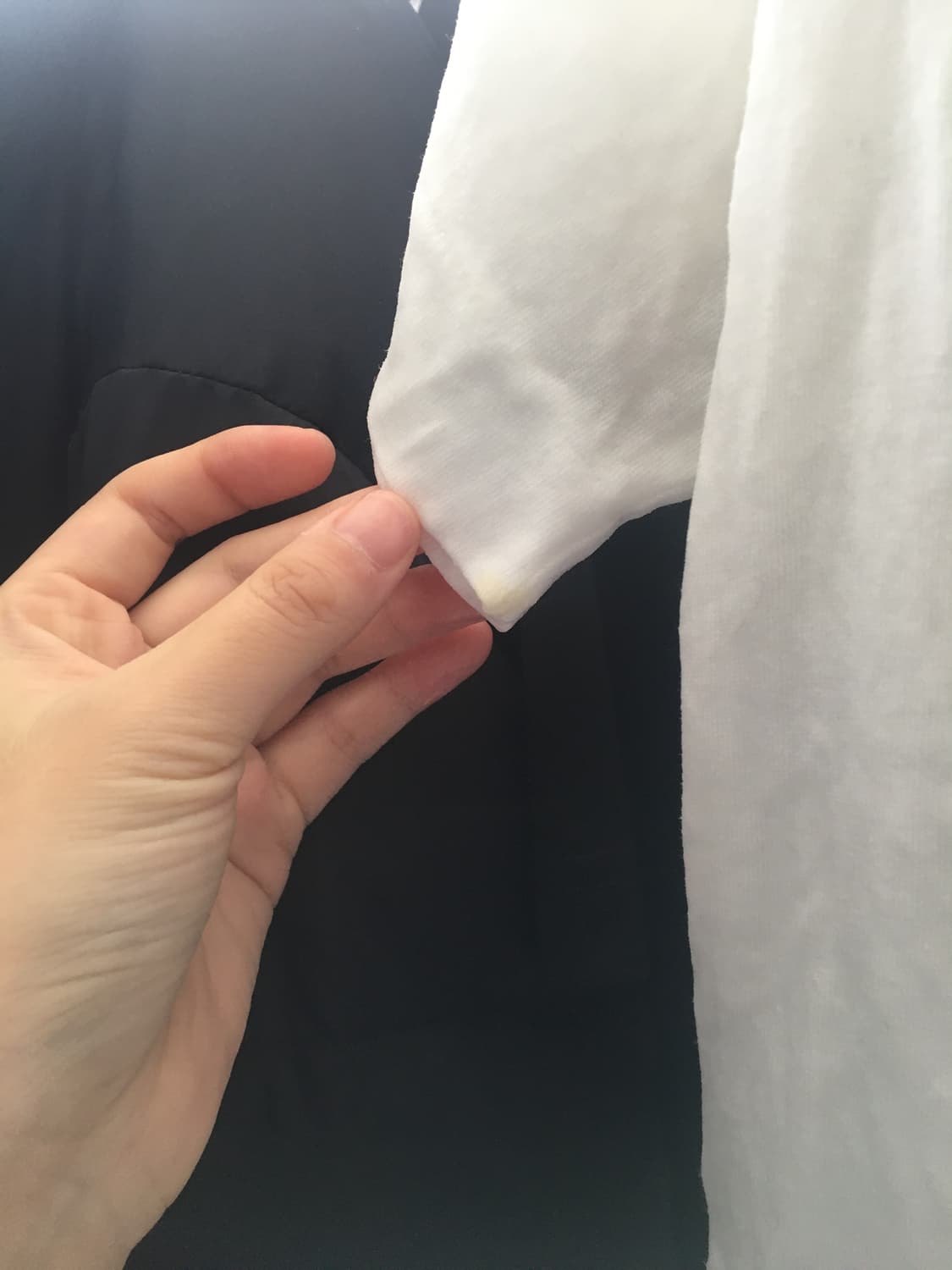 꼼데가르송 흰색 엠 검정 라지 상품이미지2