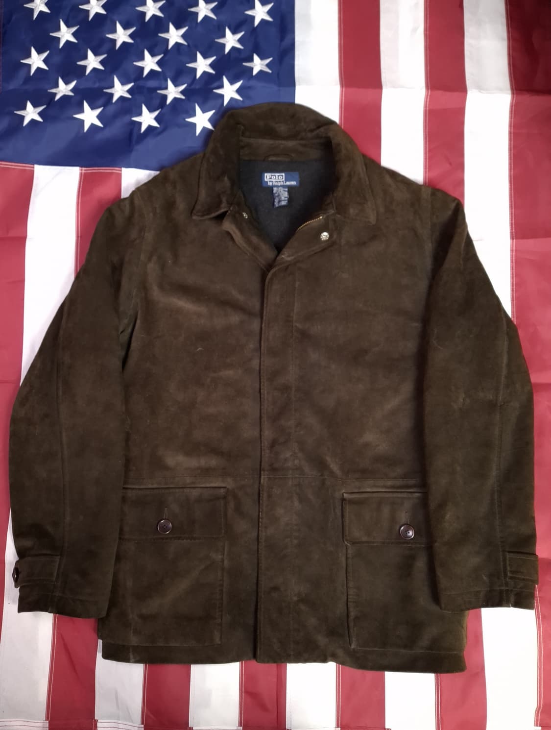 오리지날 랄프로렌폴로 브라운 리얼 스웨이드 자켓 상품이미지1