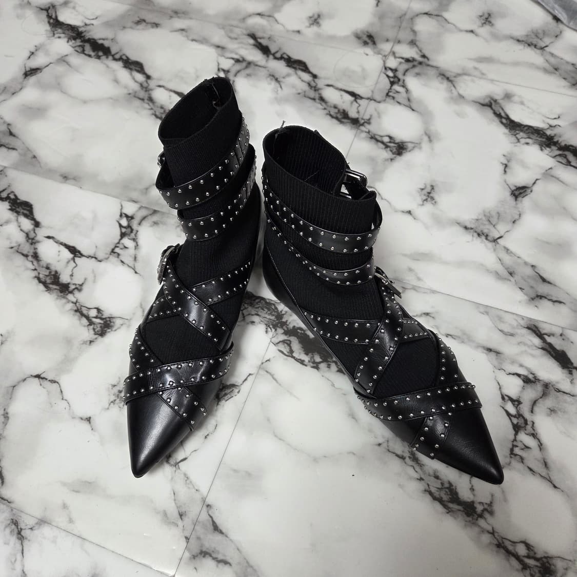 ZARA 스틸레토 부츠 자라 스트랩워커 상품이미지3