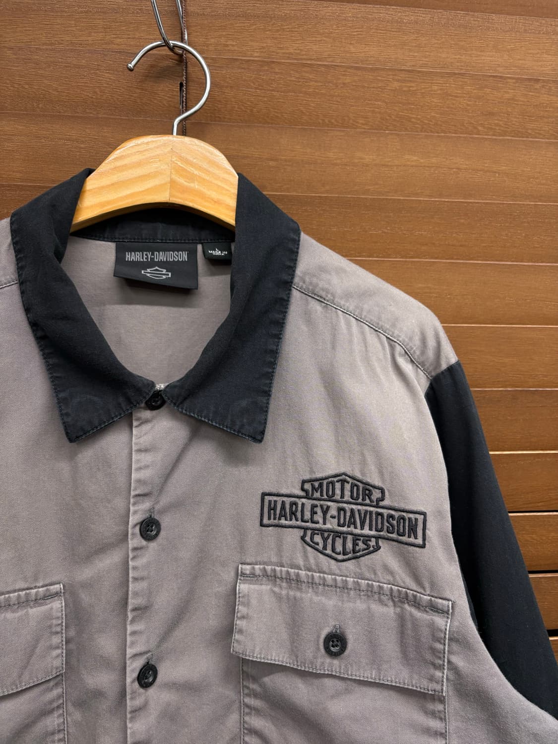 할리데이비슨 우븐 메카닉 워크 셔츠 상품이미지4