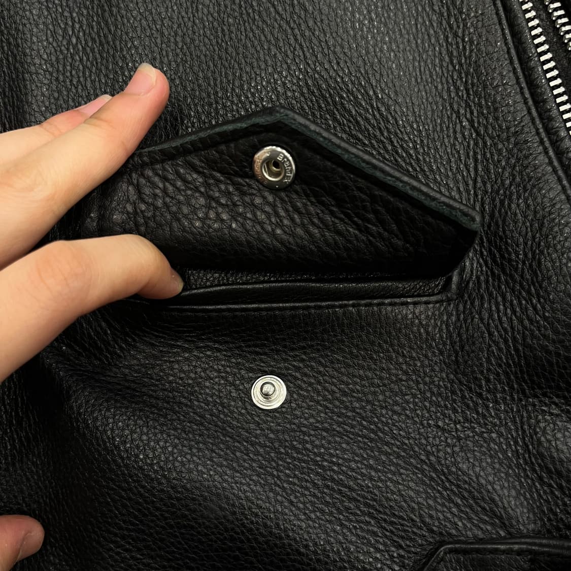 S 비바스튜디오 소가죽 라이더 레더자켓 상품이미지4