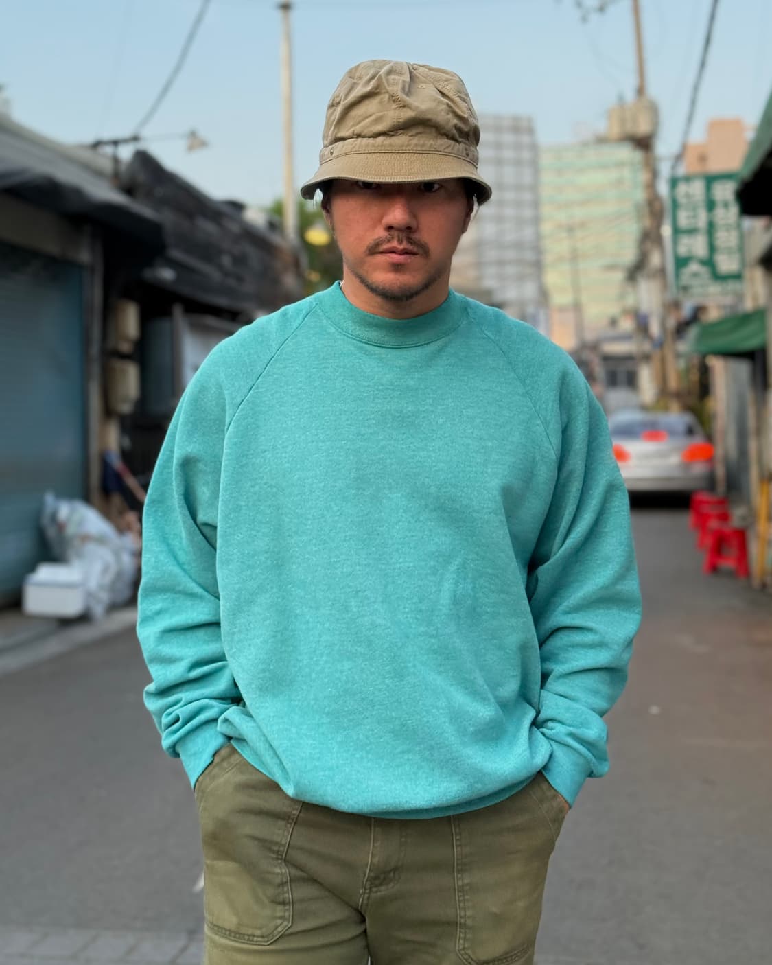 80-90‘s 프룻오브더룸 패디드 스웻셔츠 XXXL 상품이미지7