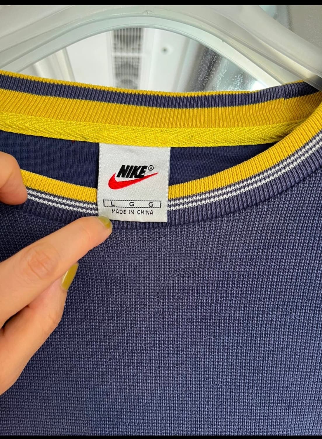 나이키재팬 빈티지 와플맨투맨 L size 상품이미지3