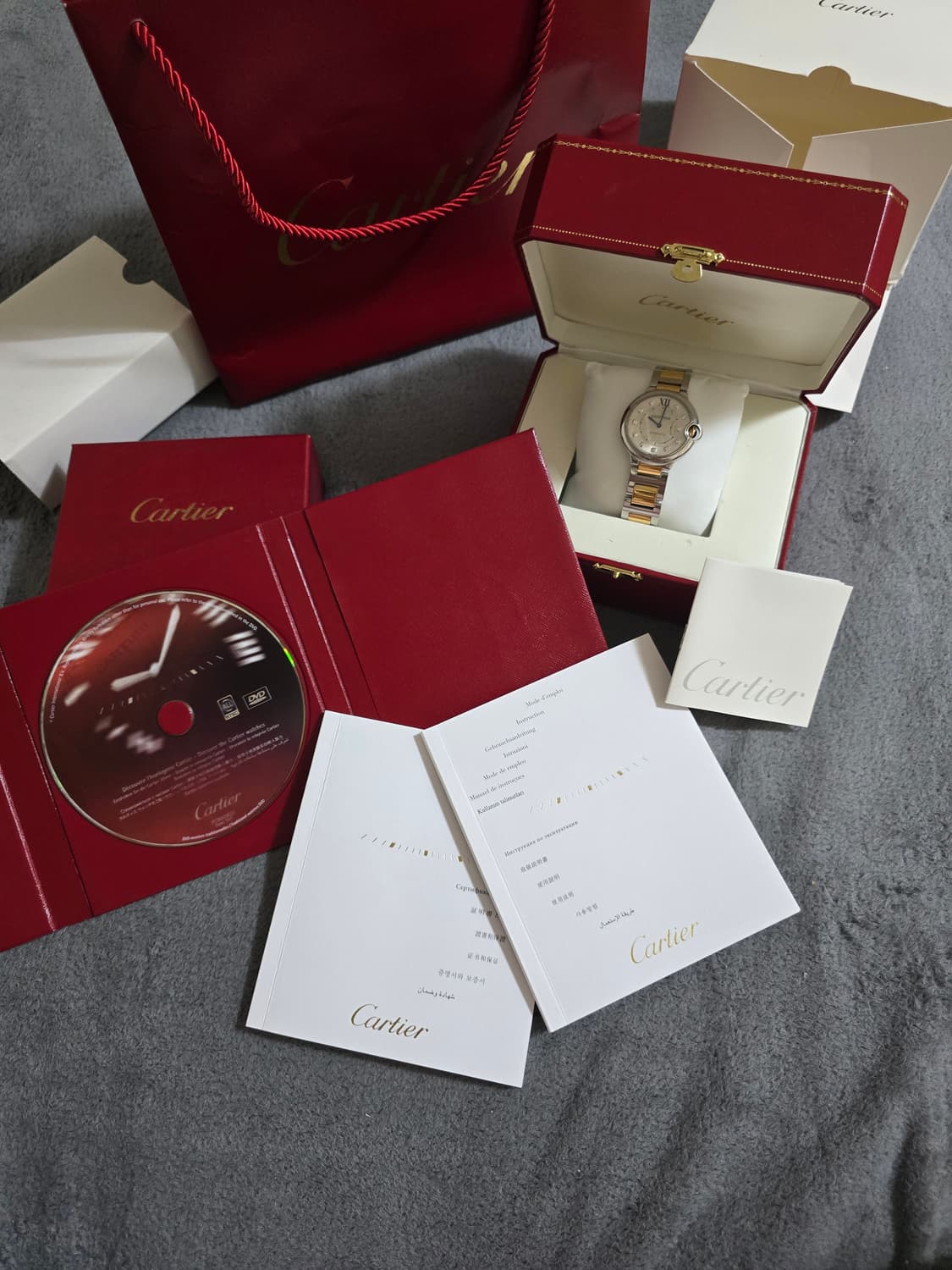 [급매] 까르띠에 발롱블루  핑크골드 콤비 / 다이아 11p / 상품이미지5