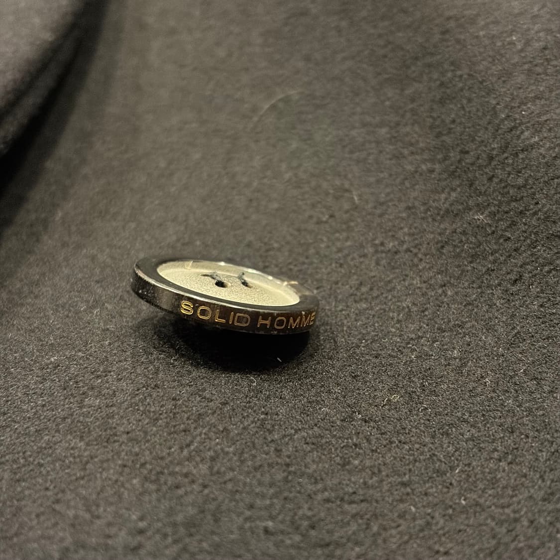 [46] 17s 솔리드옴므 울 블랙 더블 버튼 롱 코트 B985 상품이미지4