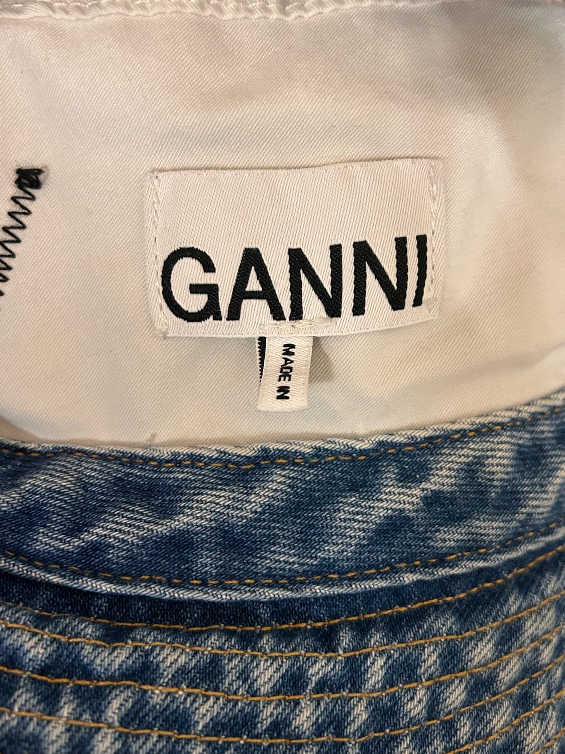 (정품) 가니 데님 버킷햇 (실측 m정도) 상품이미지4