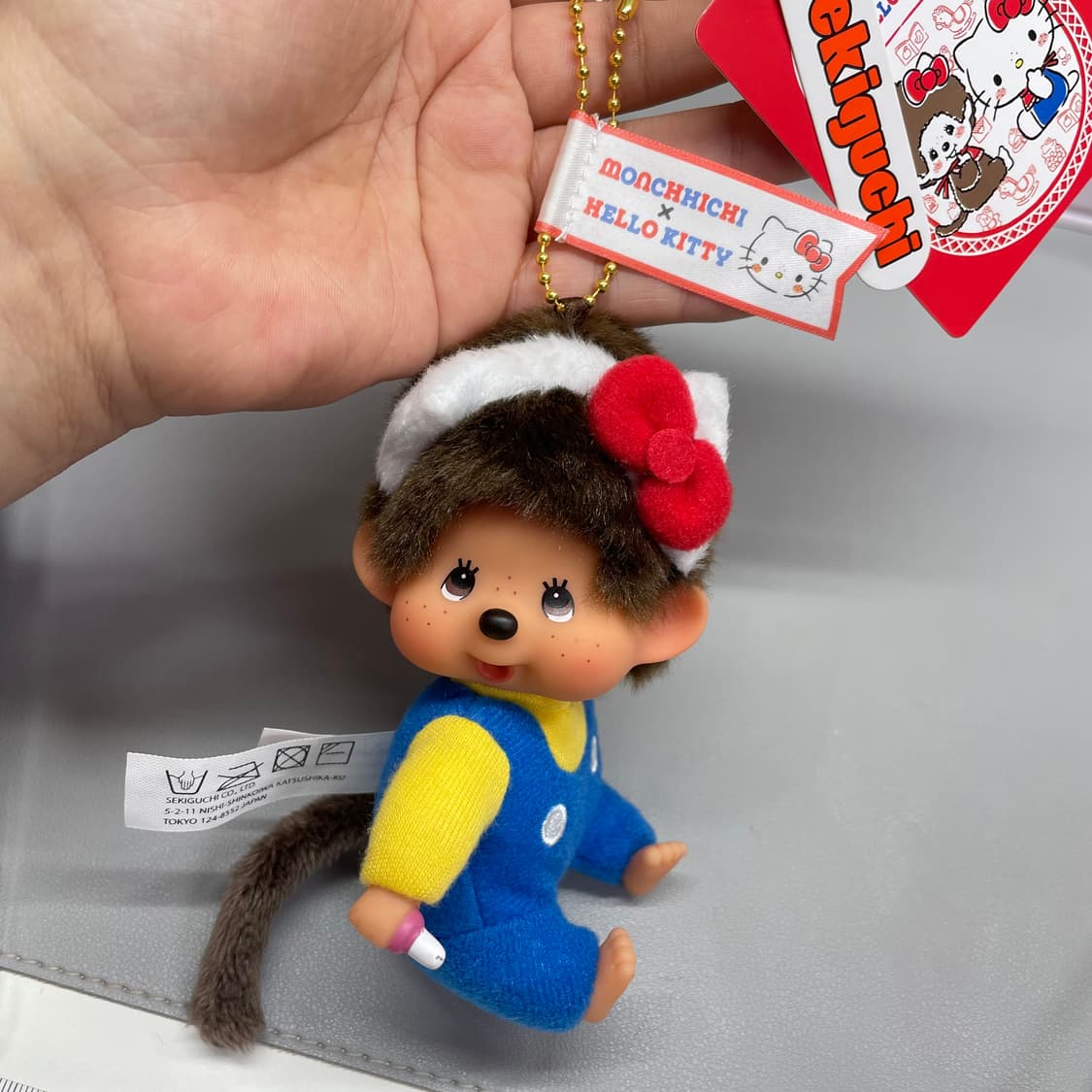 몬치치 X 헬로키티 콜라보 인형 키링 상품이미지4