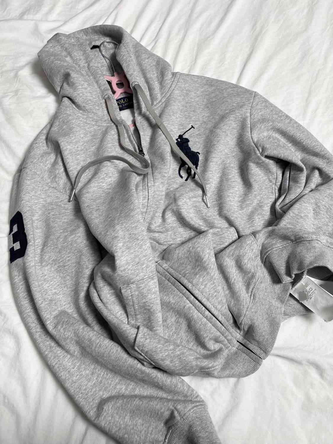 폴로 빅포니 그레이 후드집업 상품이미지4