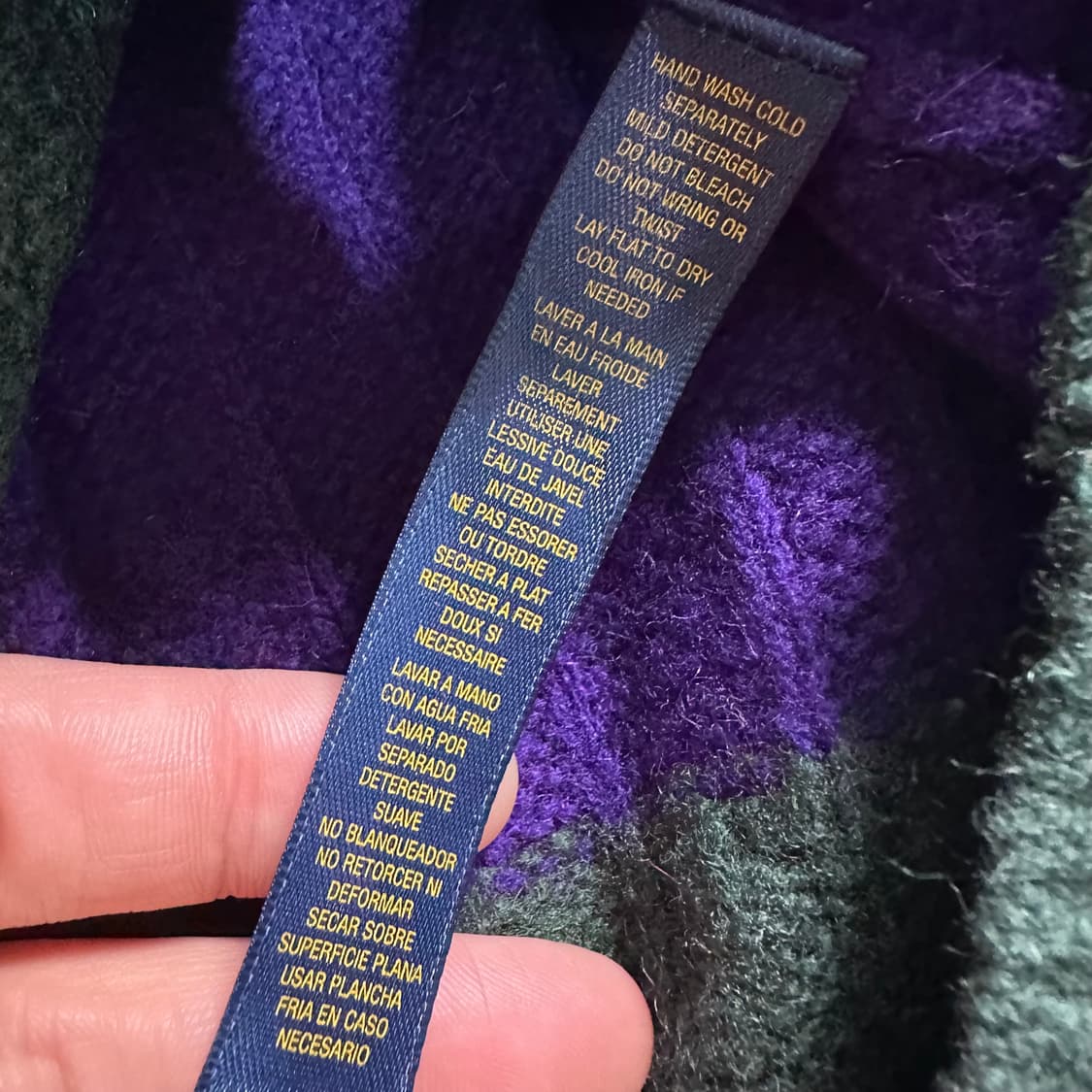 폴로 럭비 케이블 스트라이프 숄더 버튼 니트 상품이미지8