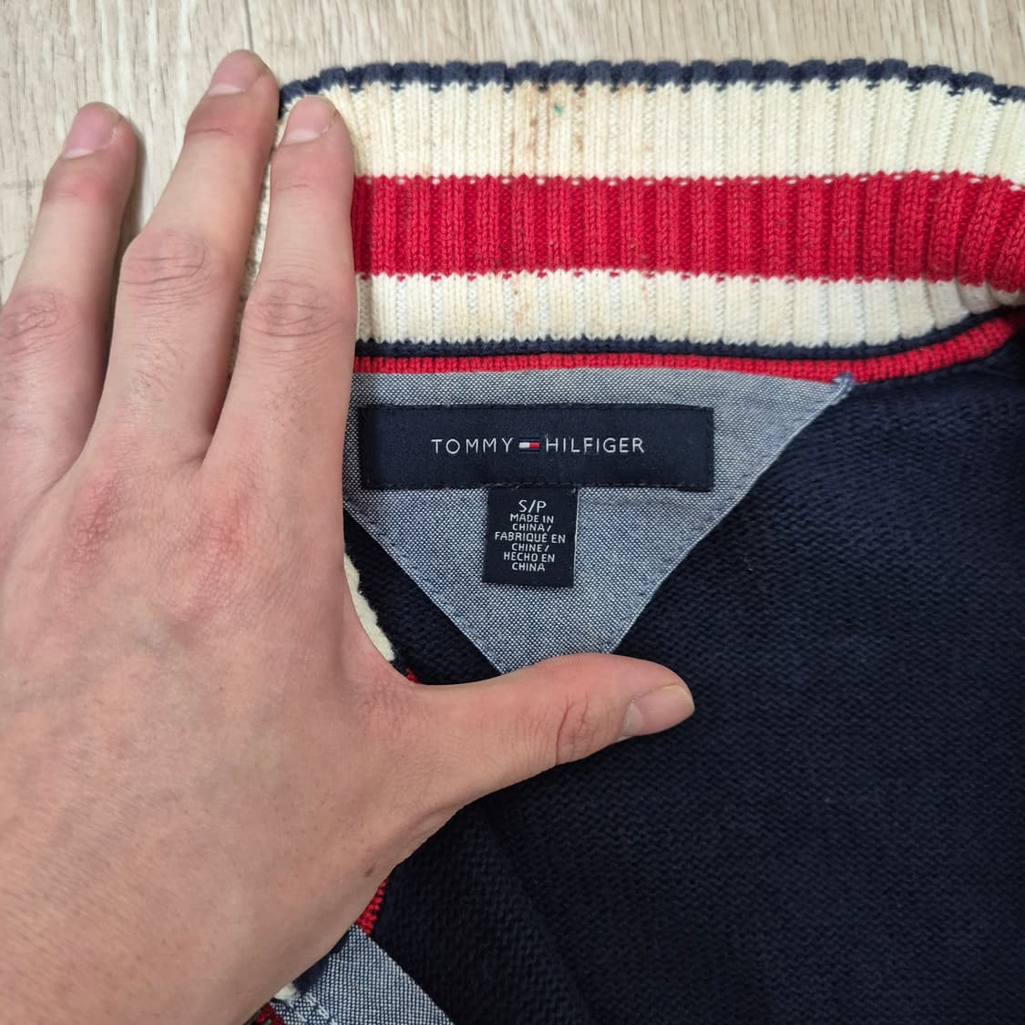 타미힐피거 올드스쿨 니트집업 상품이미지6