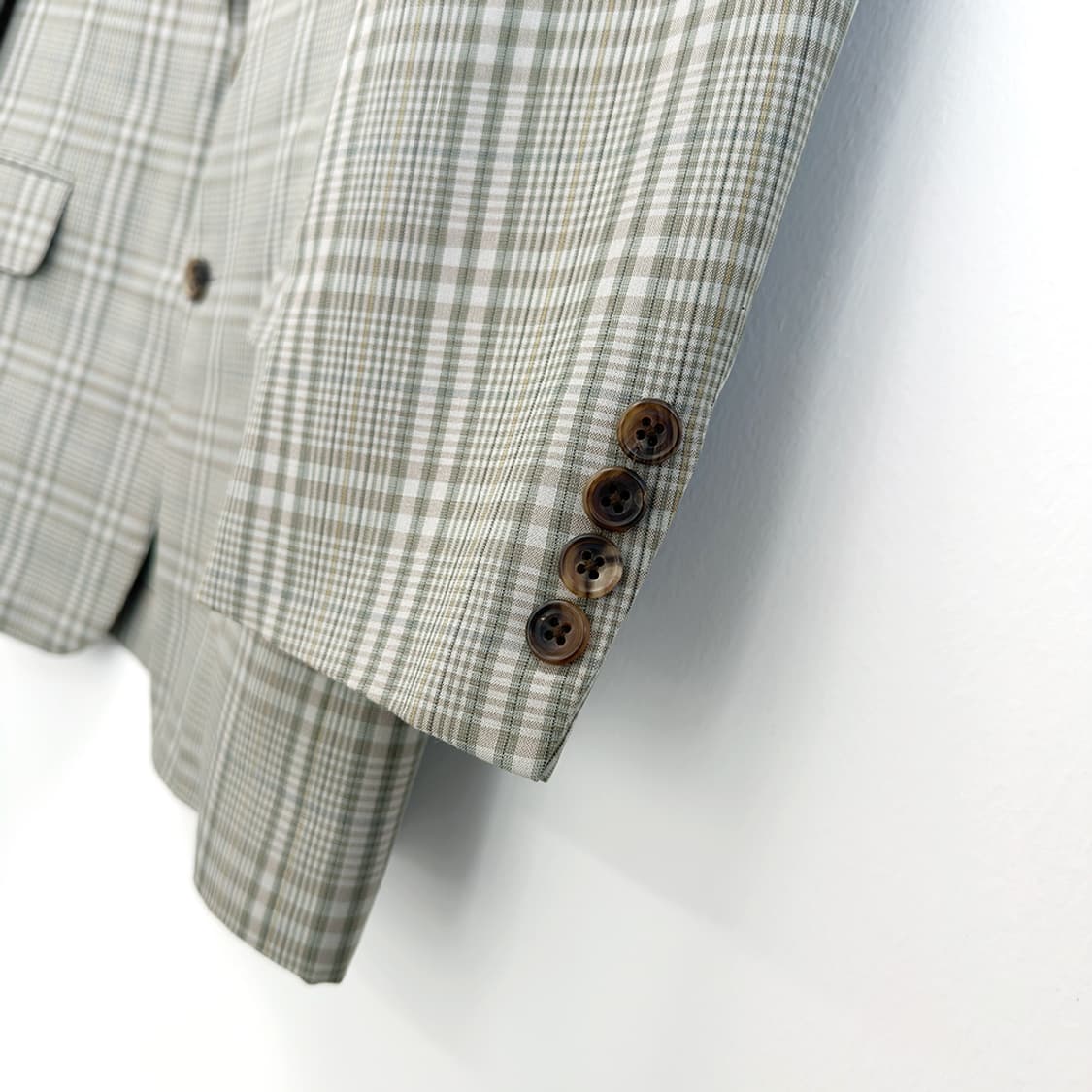 버버리 울 실크 체크 블레이저 블레이져 자켓 남성 상품이미지4