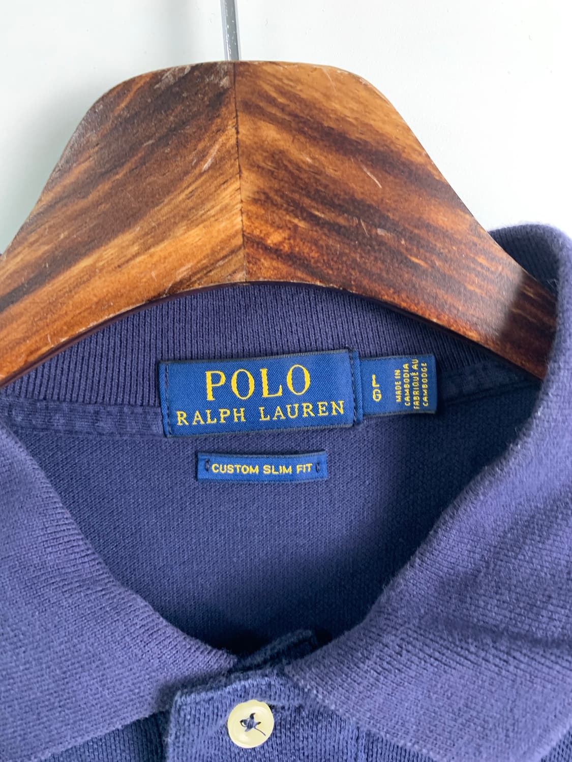 폴로 랄프로렌 네이비 긴팔 카라 티셔츠 상품이미지5