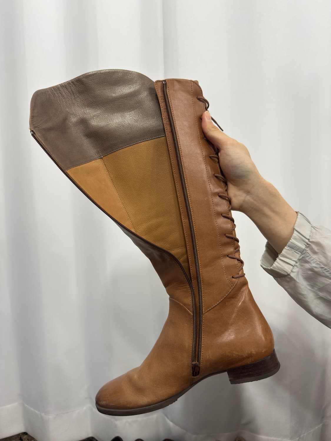 vabeene leather laceup boots 상품이미지5