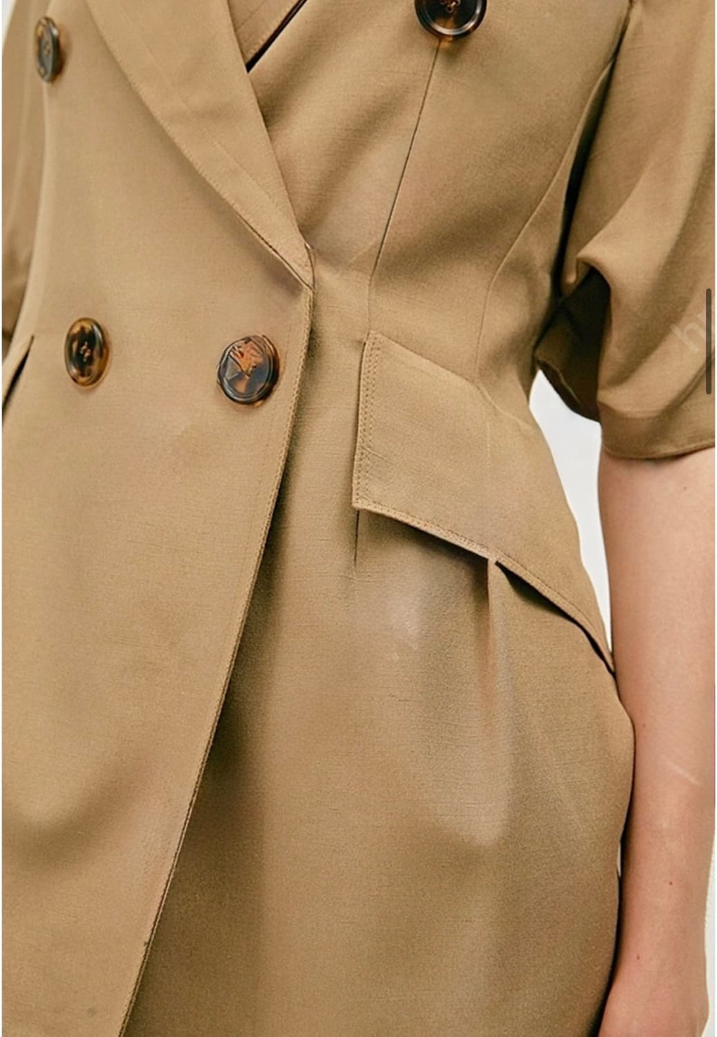 TIME 타임 시그니쳐 더블버튼 트렌치 원피스 상품이미지7