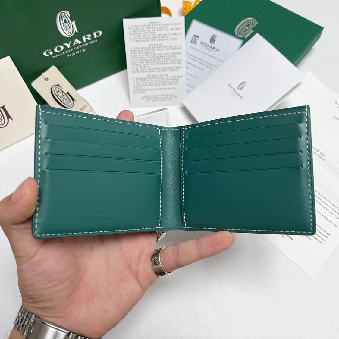 고야드 스페셜 그린 빅투와르 반지갑 상품이미지3