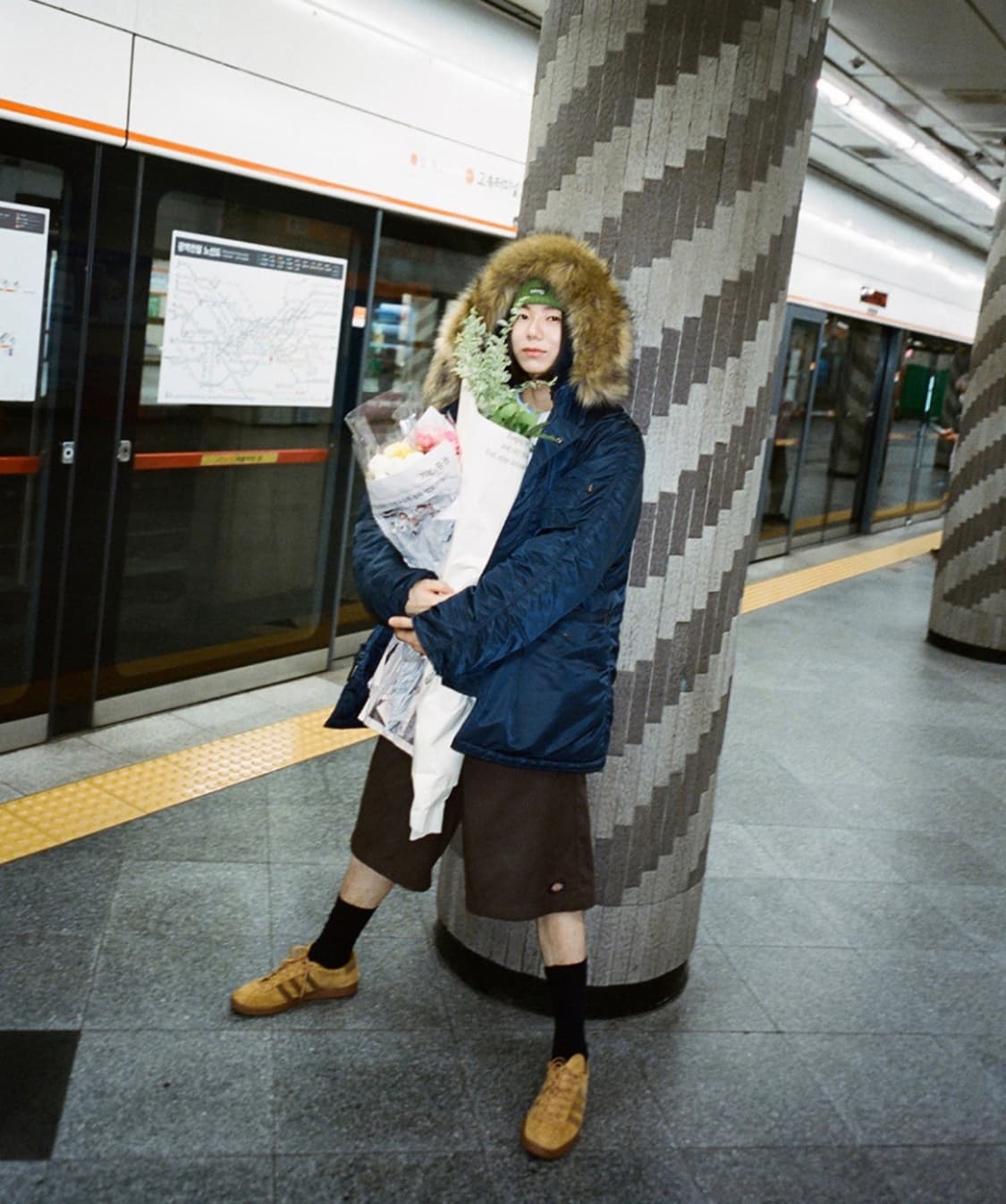 MMLG x 알파 인더스트리 n-3b 콜라보 네이비 레귤러핏 XL 상품이미지6