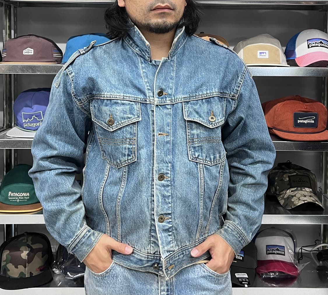 90's 올드스쿨 워싱 청자켓 상품이미지1
