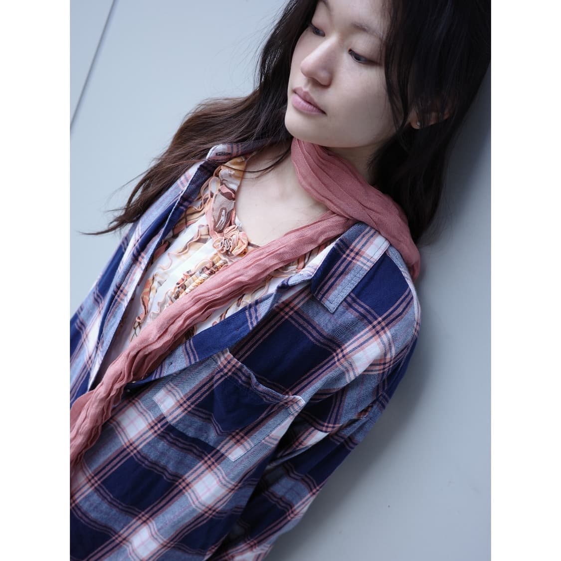 핑크 머플러 상품이미지1