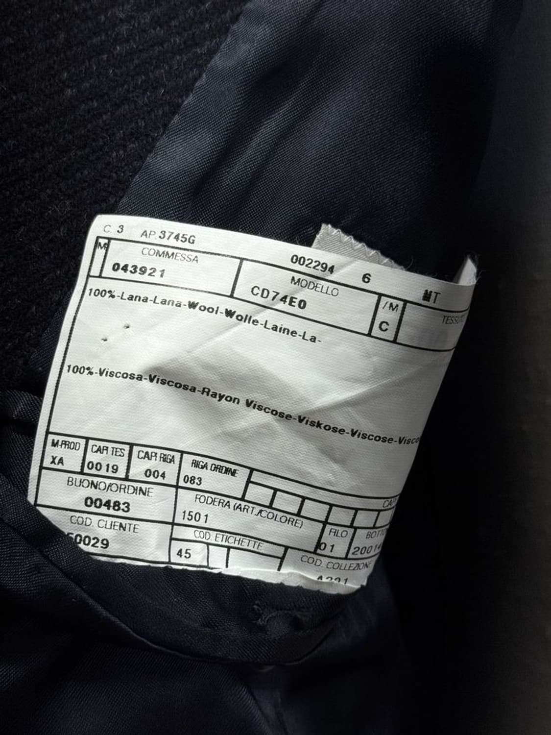 아르마니 꼴레지오니 코트 상품이미지9