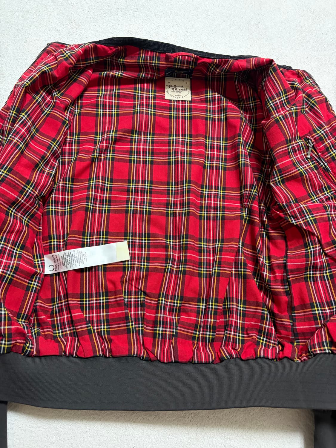 [S] 프레드페리 왁스드 코튼 해링턴 자켓 메이드인 잉글랜드 (브라운) 상품이미지3