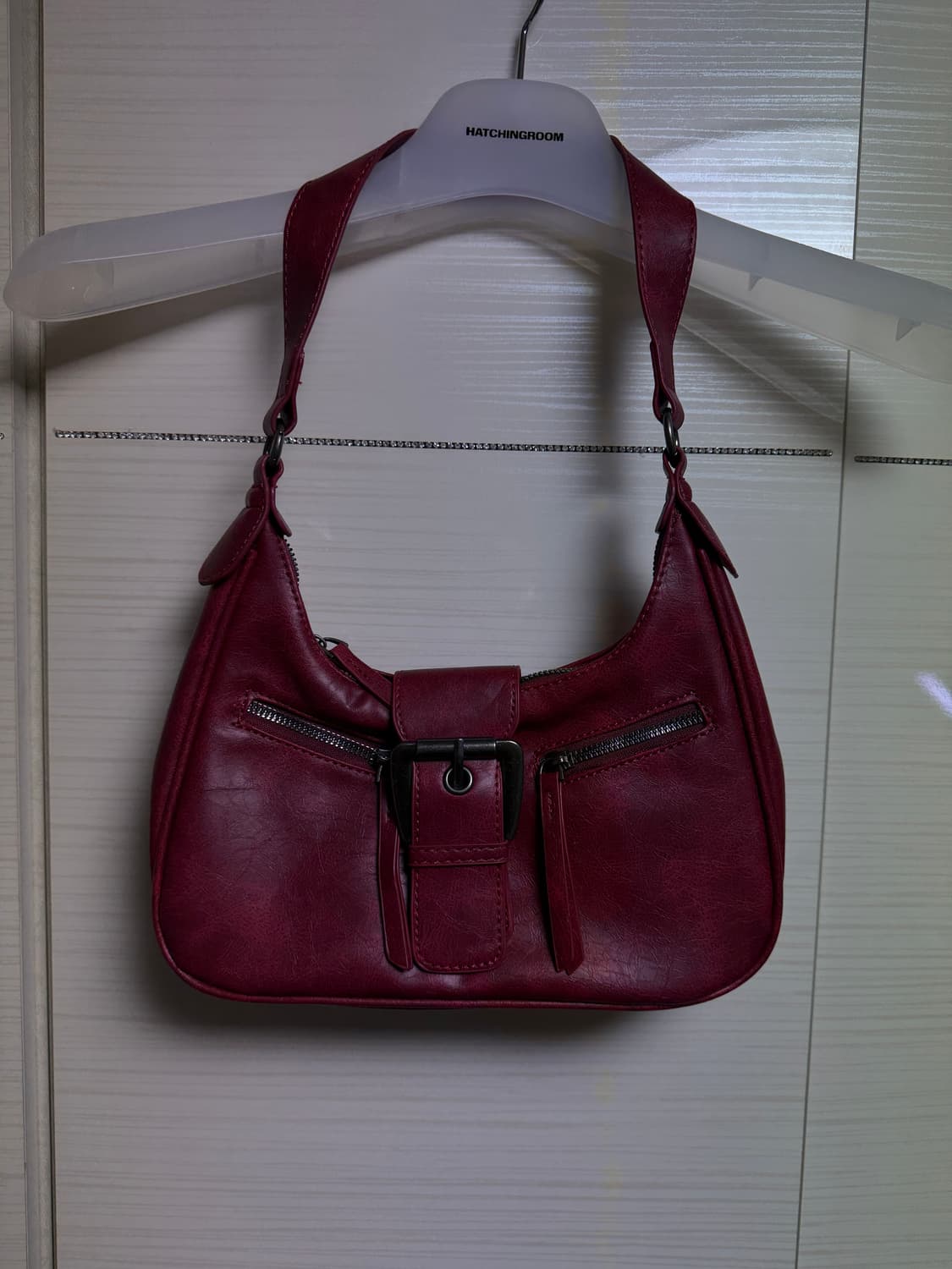 에이블리 와인색 숄더백 상품이미지1