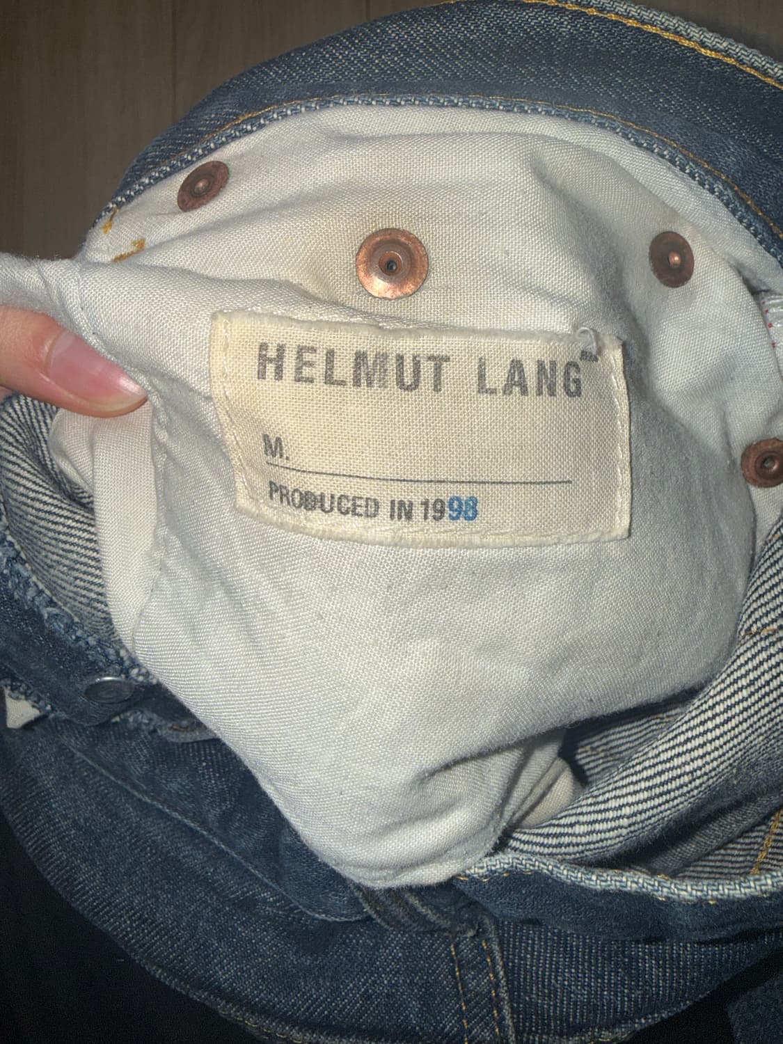 Helmut Lang 1998 Washed Denim 상품이미지9