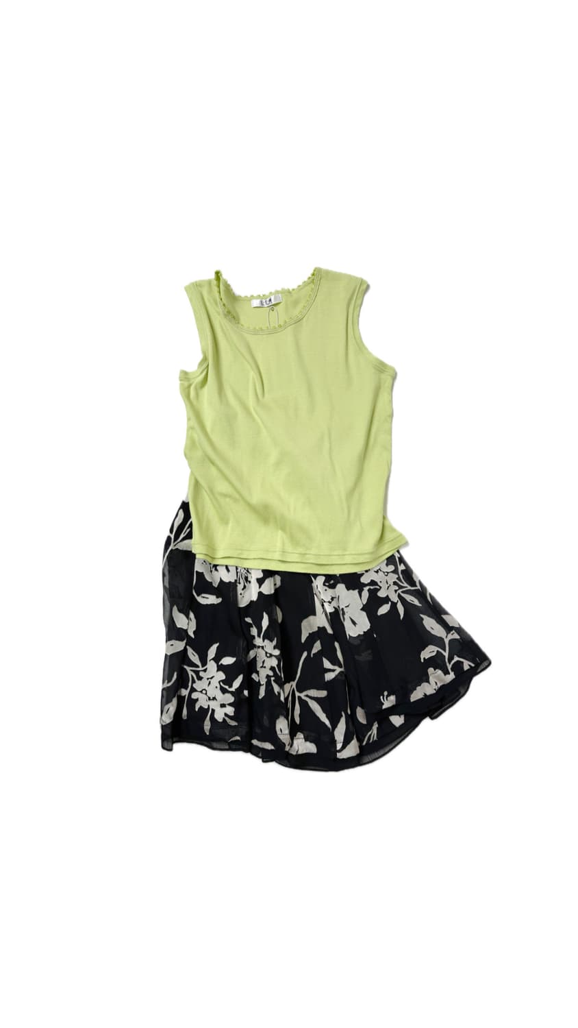 Lime Bead-Trimmed Sleeveless 상품이미지2