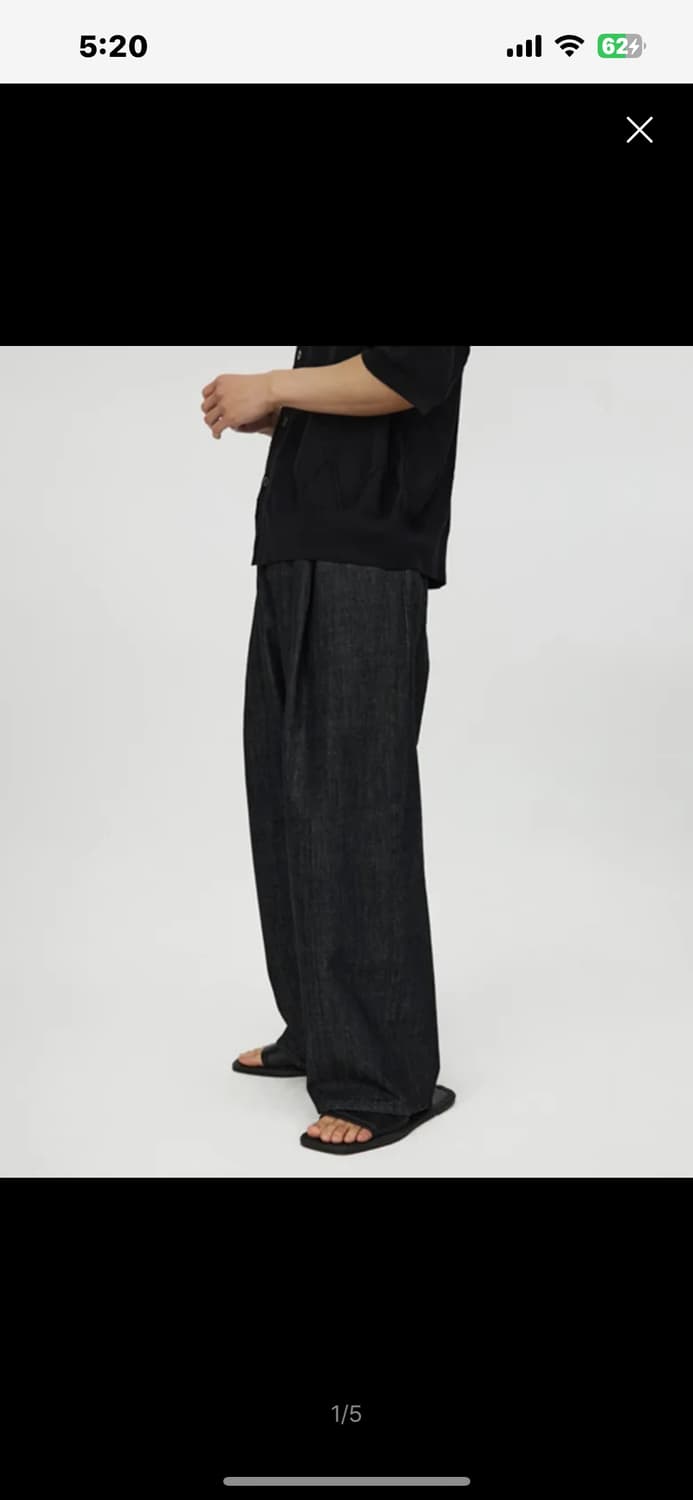 Youth Structured wide denim pants M 상품이미지1