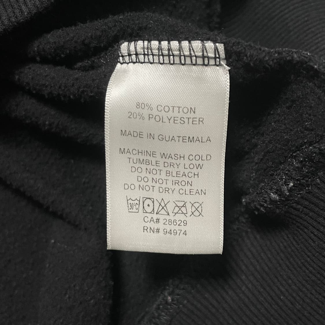 M 스투시 빅로고 주사위 블랙 후드티 상품이미지5