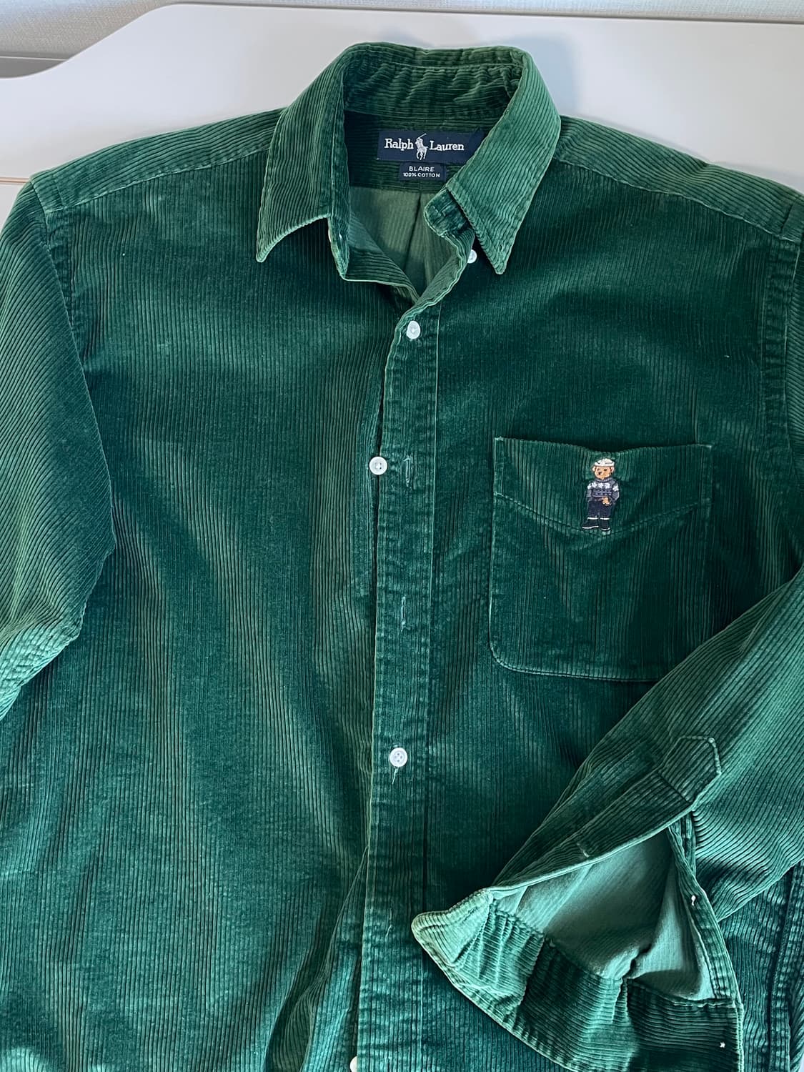 폴로 랄프로렌 빈티지 베어 코듀로이 셔츠  상품이미지2