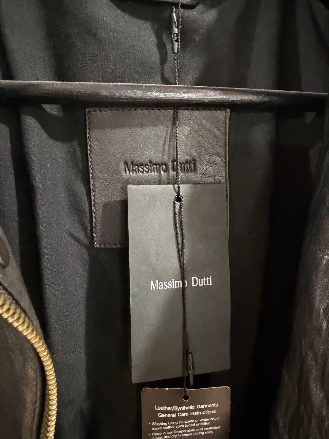 마시모두띠 램스킨 코듀로이 카라 가죽 레더 자켓 상품이미지6