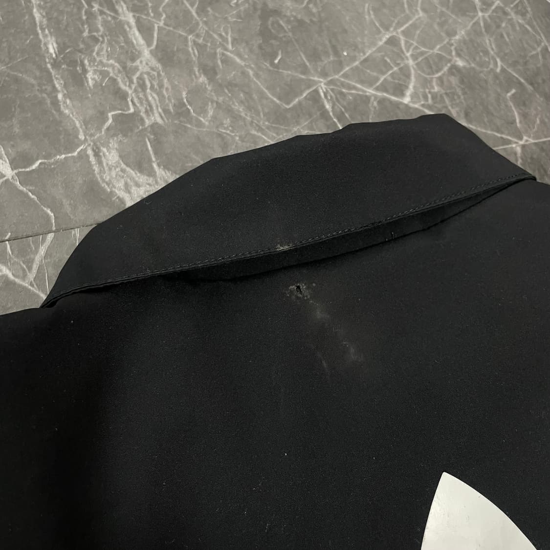 아디다스 블랙 빅 파이어버드 반팔 코치 자켓 상품이미지8