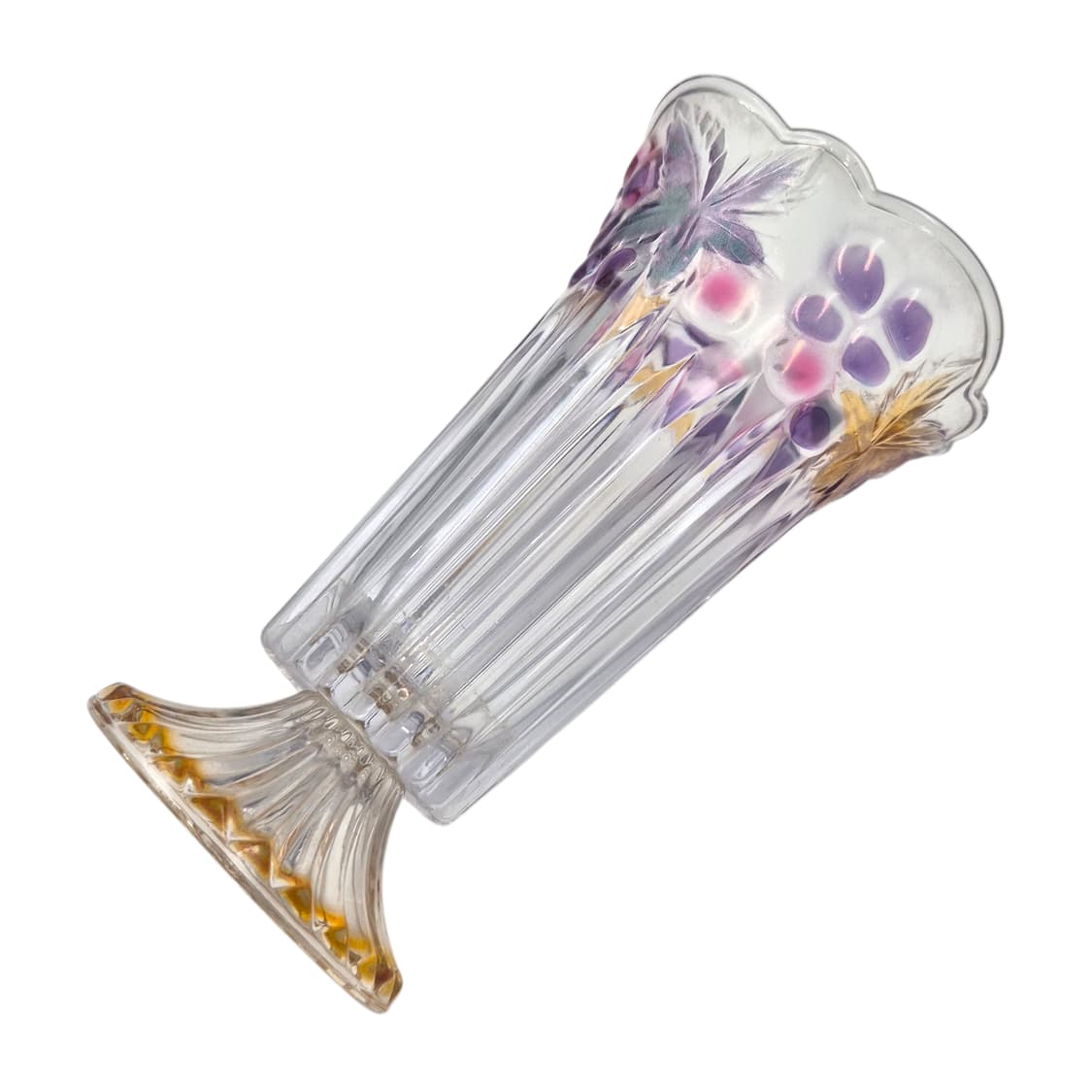 90s 소가 글라스 레트로 컬러 포도 꽃병 상품이미지4