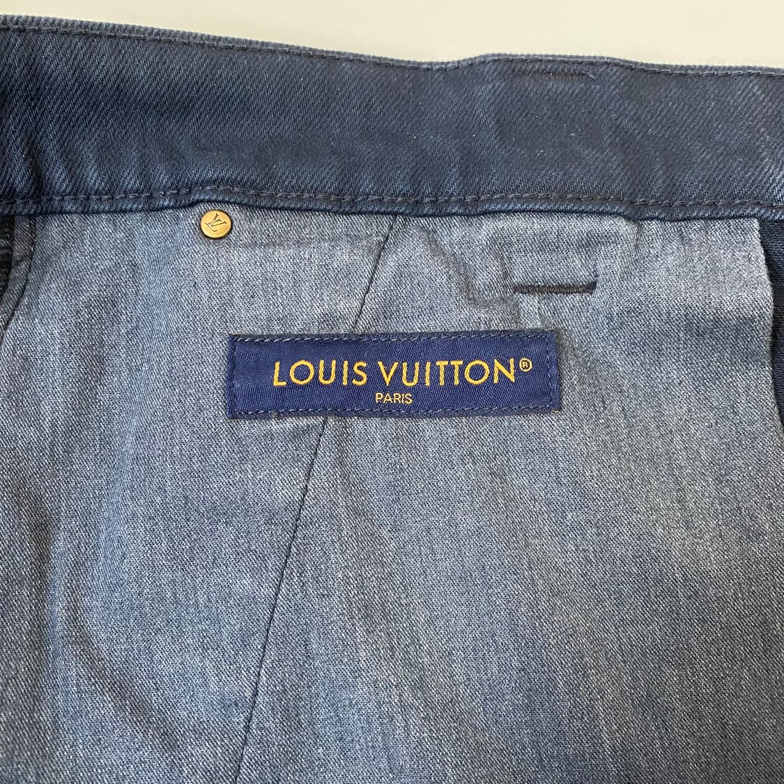 [32] 루이비통 가먼트 다이드 데님 카펜터 팬츠 바지 다크 네이비 상품이미지6