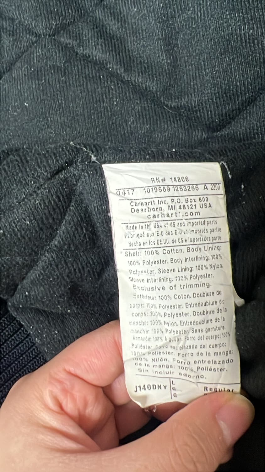 칼하트 오리지널 미국산 J140 급처 상품이미지9