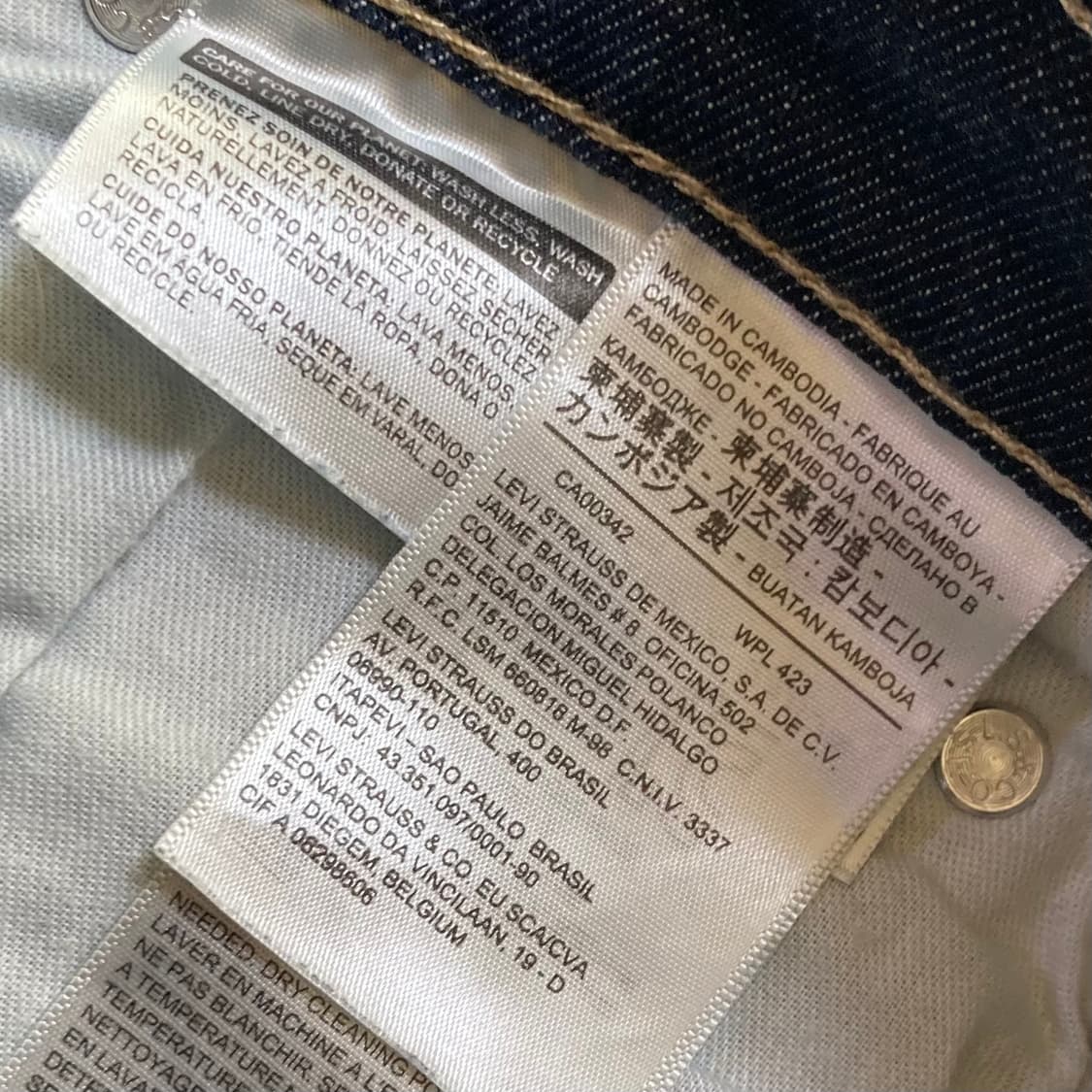 리바이스 504 데님팬츠 W30 L32 상품이미지5